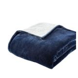Home Dec Coll Midnight Blue Sherpa Throw 50x60