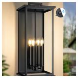 ZSMAIKU 24 Black Dusk To Dawn Wall Lantern
