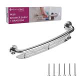 Healthcraft 24in Grab Bar wShelf