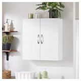 SoBuy White Wall Cabinet 23.6x21.7