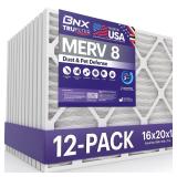 BNX 16x20x1 MERV 8 Air Filter 12-Pack