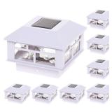 GreenLighting White Solar Post Cap Light 4x4