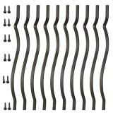 HZIU 61-Pack Black Balusters 32.25