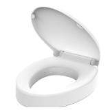 Huttdmel Elongated Raised Toilet Seat