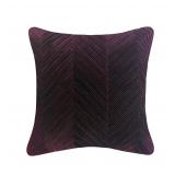 Edie At Home 20x20 Aubergine Velvet Pillow