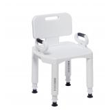 Drive Medical White Adj. Height Bath Bench