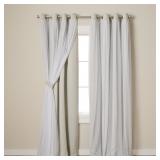 TC Luxe 52x84 Double Layer Curtains