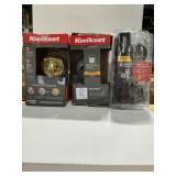 Kwikset SmartKey Lockset  Deadbolt BrassBlack