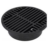 NDS 8-Inch Round Drain Grate Black