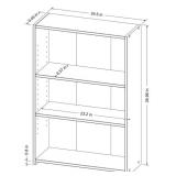 Room Essentials 3 Shelf Bookcase White