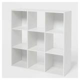 Brightroom 9-Cube Bookshelf White