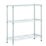HDX 3-Tier Wire Shelving Unit Chrome 30.5H