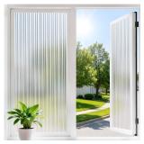Haton Reeded Privacy Window Film 35.4x157.4