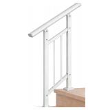 Metty Metal 2-Step Stair Handrail White