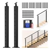 CKE 36 Stair Cable Railing Post Kit 2 Pack