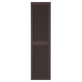 Ply Gem 15x35 Brown Open Louver Shutter Pair