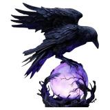 SDIHOIXQ Medium Crow Table Lamp