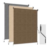 HOMEDEMO Mocha 8x6 Outdoor Roller Shade