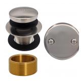 Westbrass Satin Nickel Tip-Toe Drain Kit