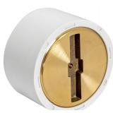 EZ-FLO PVC Cleanout w Brass Plug 3x4 White