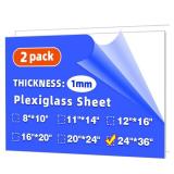 KERTLOU Acrylic Sheets 24x36 2 Pk