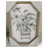 Framed Potted Plant Botanical Art