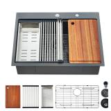 EcoChannels 25x22 Stainless Single Sink
