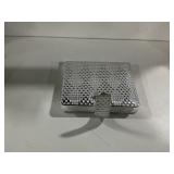 Silver Textured Card Holder