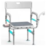 HOMECALL Folding Shower Chair 440lb Capacity