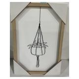 Modern Art Minimalist Hanging Plant Art