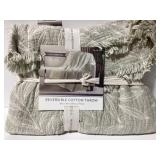 Reversible Cotton Throw 50x70