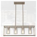 XILICON Brushed Nickel 4-Light Chandelier