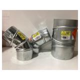 Adaptal Vents Metal Duct Elbow 45-Degree