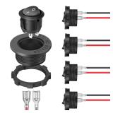 Nilight 5PC Round Rocker Switches