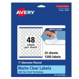 Avery Clear Round Labels 1