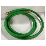 Green Garden Hose with Brass Fittings