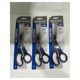 Westcott Black 3-Pack All Purpose Scissors