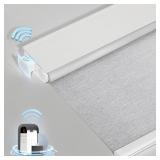 MANSNIX Motorized Blackout Roller Shade 27x72