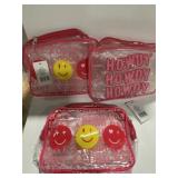 Pink Smiley Howdy Pouch Bundle