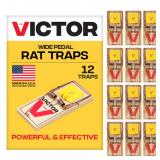 Victor Humane Snap Rat Traps 12-Pack