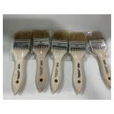 Pure Bristle Paint Brushes 5-Pack