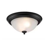 Home Decorators Collection 12.75 Black Flush Mount
