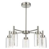 VINLUZ 5-Light LED Modern Chandelier