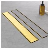 ebyte 36 Brushed Gold Linear Shower Drain