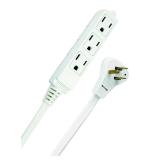 Woods 13ft Flat Plug Extension Cord 3 Outlets