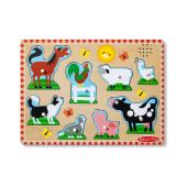 Melissa  Doug Farm Animals 8-Pc Sound Puzzle