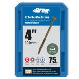 Kreg 4-Inch Pocket Screws 75 Count