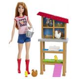 Barbie Chicken Farmer Playset