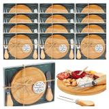 Maxcheck 12 Pc Bamboo Cheese Board Set 5.9