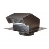Master Flow 6 in. Black Goose Neck Roof Cap